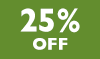 25% off 25% off