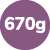 670g
