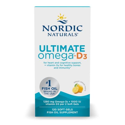 Ultimate Omega D3 - Lemon x 120 Soft Gels