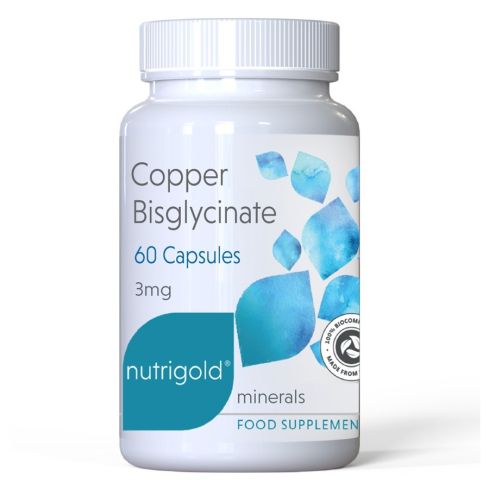 Nutrigold - Copper Bisglycinate x 60 Capsules