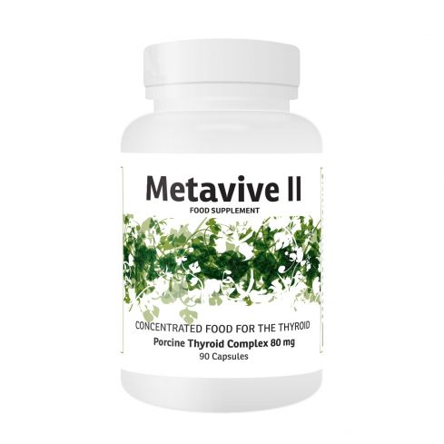 Metavive II, Porcine Thyroid Complex 80mg x 90 Capsules