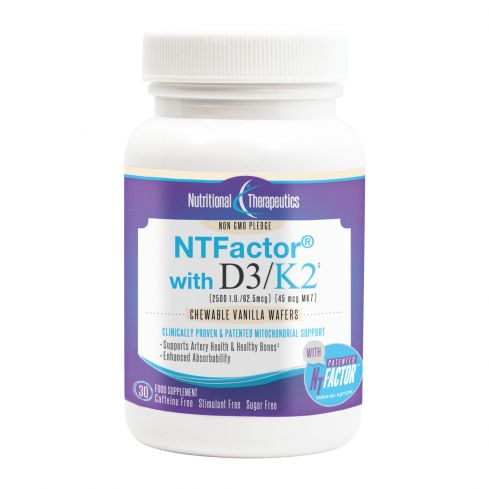 NT Factor w/Vitamin D3/K2 Vanilla x 30 Chewables