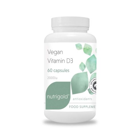 Nutrigold - Vegan Vitamin D3 2000iu x 60 Capsules