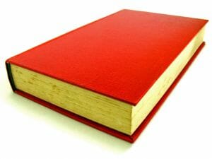 red book white background
