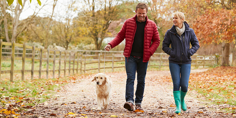 Walking and Eating a Healthy Duo